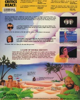 Leisure Suit Larry 3 - Passionate Patti in Pursuit of the Pulsating Pectorals_Disk2 box cover back